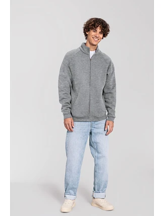 Fruit of the Loom Iconic Premium Sweat Jacket Mikina z těžké bavlny 16.2290 light graphite Fruit of the Loom Iconic Premium Sweat Jacket Mikina z těžké bavlny 16.2290 light graphite