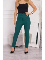 Tmavě zelené kalhoty na míru
