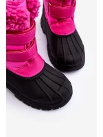 Dětské sněhové boty na zipy Big Star Fuksja MM374112