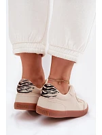 Dámské tenisky z látky Big Star TT274358 Béžové