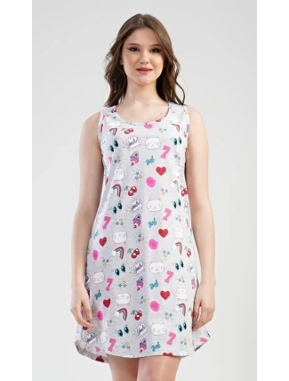 Dámská noční košile na ramínka Kitty Dámská noční košile na ramínka Kitty