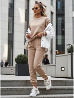 Dámská tepláková souprava CADAVAL beige FashionStreet AY1009