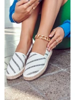 Dámské klasické espadrilky Big Star JJ274959 Bílé Dámské klasické espadrilky Big Star JJ274959 Bílé