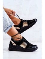 Dámské Semisove sportovní boty na klínu Černá Larson