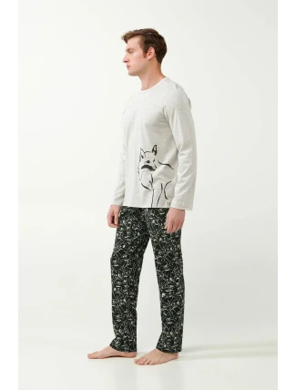 Vamp - Pánské pyžamo s potiskem 21640 - Vamp Vamp - Pánské pyžamo s potiskem 21640 - Vamp