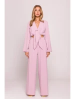 M861 Zavazovací top - krepový růžový