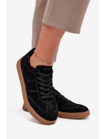 Dámské semišové tenisky Big Star HI-POLY SYSTEM – černé