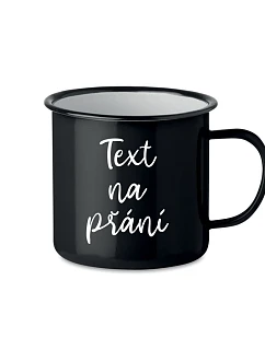 TEXT NA PŘÁNÍ - černý plecháček 300 ml
