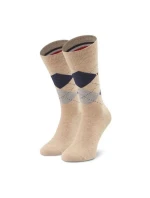 Ponožky 2pack M 100001495 050 béžové-modré - Tommy Hilfiger