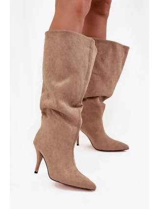 Kozačky na podpatku model 219854 Step in style Kozačky na podpatku model 219854 Step in style