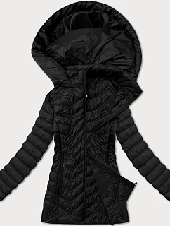 Prošívaná bunda s rovnými boky J Style černá (16M9261-392)