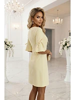 Dámské šaty 217-12 NEVA  pastelově žluté - Numoco
