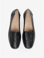 Stylové dámské  polobotky černé platforma