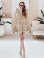 CITYGLANCE dámská zimní bunda s kožešinou světle béžová FashionStreet TY5047
