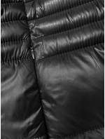 Černá dámská prošívaná bunda pro přechodné období (2M-052)