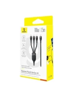 Baseus Flash Series 3 100W kabel 1,5 m (černý)