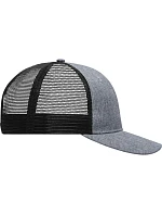 Daiber MB 6244 6 panelová síťovaná kšiltovka 03.6244 grey melange/black Daiber MB 6244 6 panelová síťovaná kšiltovka 03.6244 grey melange/black