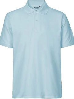 Neutral O 20080 Pánské piqué polo z bio bavlny 77.2080 light blue