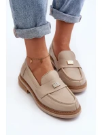 Zazoo 20165 Dámské kožené mokasíny béžové Zazoo 20165 Dámské kožené mokasíny béžové