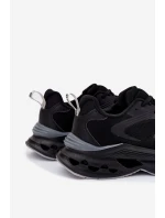 Pánské Sportovní Boty Na Platformě Big Star RR174022 Hi-Poly System Černé Pánské Sportovní Boty Na Platformě Big Star RR174022 Hi-Poly System Černé