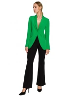 M701 Sako s jedním knoflíkem a asymetrickými kapsami - zelená