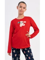 Dětské pyžamo dlouhé Méďa se šálou