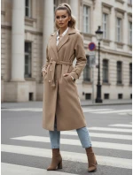 Dámský oversize kabát CAMELLYN dlouhý camel FashionStreet NY0743 Dámský oversize kabát CAMELLYN dlouhý camel FashionStreet NY0743