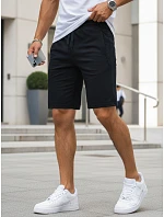 Pánské teplákové kraťasy s tkaničkami, tmavě modré, FashionStreet SX2584 Pánské teplákové kraťasy s tkaničkami, tmavě modré, FashionStreet SX2584