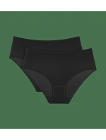 Sense Of Cotton Midi 2P - Black - TRIUMPH Black - TRIUMPH Sense Of Cotton Midi 2P - Black - TRIUMPH Black - TRIUMPH