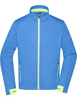 Daiber JN 1126 Pánská 3-vrstvá sportovní softshell bunda 02.1126 bright blue/bright yellow