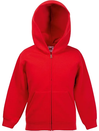 Fruit of the Loom Classic Kids Sweat Jacket Dětská mikina s kapucí 16.2045 red Fruit of the Loom Classic Kids Sweat Jacket Dětská mikina s kapucí 16.2045 red