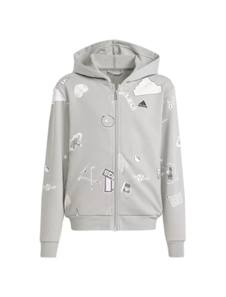 Adidas Biuv Zip Hoodie Jr IS3755 Mikina s kapucí