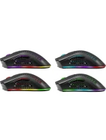 DEFENDER BEZDRÁTOVÁ MYŠ GM-709L WARLOCK RF RGB 2400DPI 8P, 5 REŽIMŮ PODSVÍCENÍ, DĚROVANÁ 52709