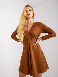 Šaty DHJ SK 8818.37P světle hnědá