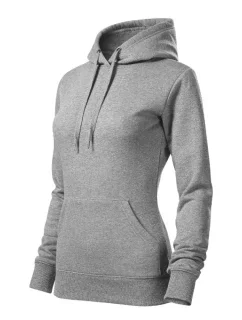 Cape mikina dámská tmavě šedý melír