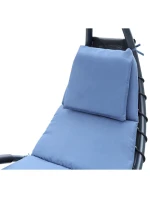 Lehátko se slunečníkem BERGAMO 200x125x180CM tmavě modré