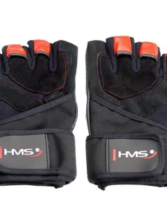 Rukavice do posilovny černá/červená HMS RST01 r.XL