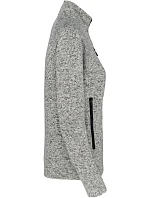 Kariban K 9107 Dámská melanžová pletená fleecová bunda 20.9107 light grey melange Kariban K 9107 Dámská melanžová pletená fleecová bunda 20.9107 light grey melange