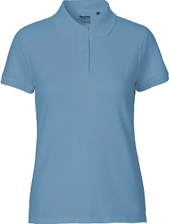 Neutral O 22980 Dámské piqué polo z bio bavlny 77.2280 dusty indigo