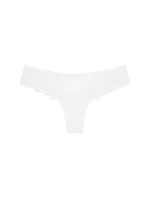 Dámská tanga Lovely Micro Brazilian String bílá - TRIUMPH