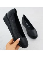 Dámské kožené nazouvací boty černé Rieker L5360-00