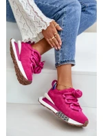 Dámské Zamszové Tenisky Na Platformě S Tlustým Šněrováním Fuchsie Artiker 55C0086 Dámské Zamszové Tenisky Na Platformě S Tlustým Šněrováním Fuchsie Artiker 55C0086