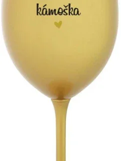 JSI TOP KÁMOŠKA - zlatá sklenice na víno 350 ml