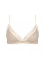 Dámská podprsenka GO Ribbed R Bralette - GRAY - sv. béžová M013 - SLOGGI