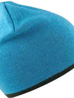 Result Headwear RC 046X Oboustranná pletená čepice 28.046X aqua/grey