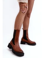 Dámské boty s kotníkem Laura Messi 2693/229 Hnědé