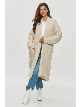 Svetr na zapínání model 201795 Makadamia Svetr na zapínání model 201795 Makadamia