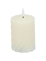 OZDOBNÁ SVÍČKA 75x100MM LED VOSK CREME