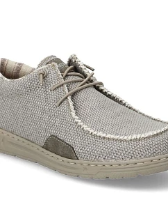 Šedé pánské šněrovací polobotky Rieker 08600-63