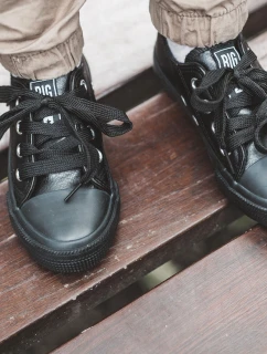 Dětské Kožené Tenisky BIG STAR JJ374311 Černá